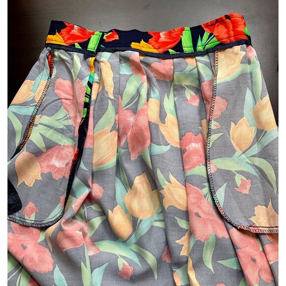 VINTAGE EVAN-PICONE FLORAL PRINT A-LINE DESIGNER SKIRT UNION MADE USA PRINT 10 - Picture 5 of 7